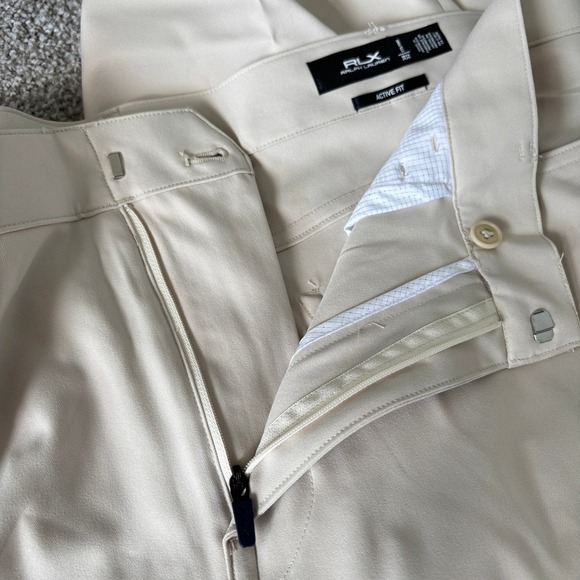 RLX Ralph Lauren Men's Size 38/32 Golf Pants Active Fit Sand Business Casual - Picture 11 of 15